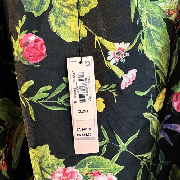 NWT XL Victoria’s Secret Floral Lace Trim Sleepwear Set - Picture 2 of 6